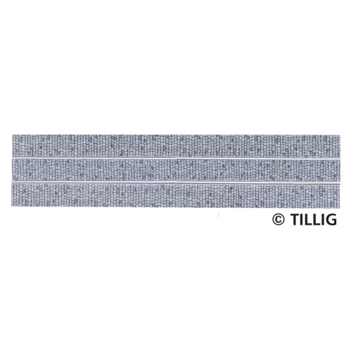 Tillig AKTION 87506 - Straßenbahn Gleis gerade einspurig 211,2 mm - Pflastersteinstruktur