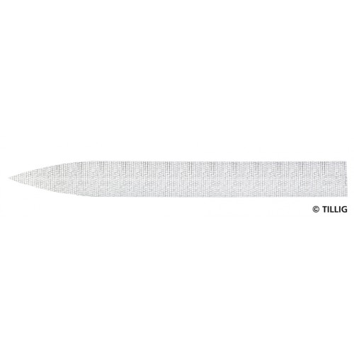 Tillig AKTION 87916 - Bodenfläche Zuschnitt für Bogenkreuzung symetrisch - Pflastersteinstruktur