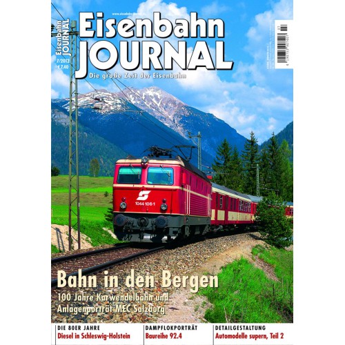Bahn in den Bergen (Mittenwaldbahn = Karwendelbahn)